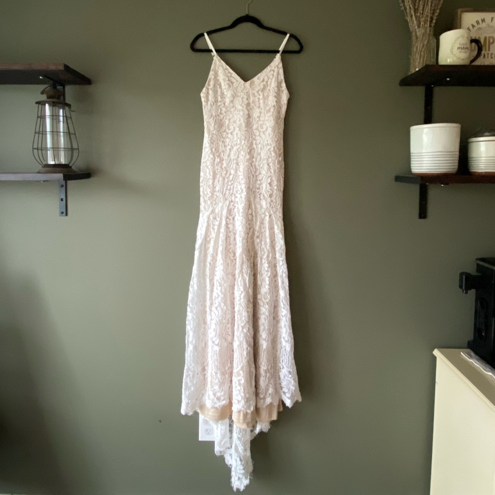 Lulus Flynn White Lace Maxi Dress